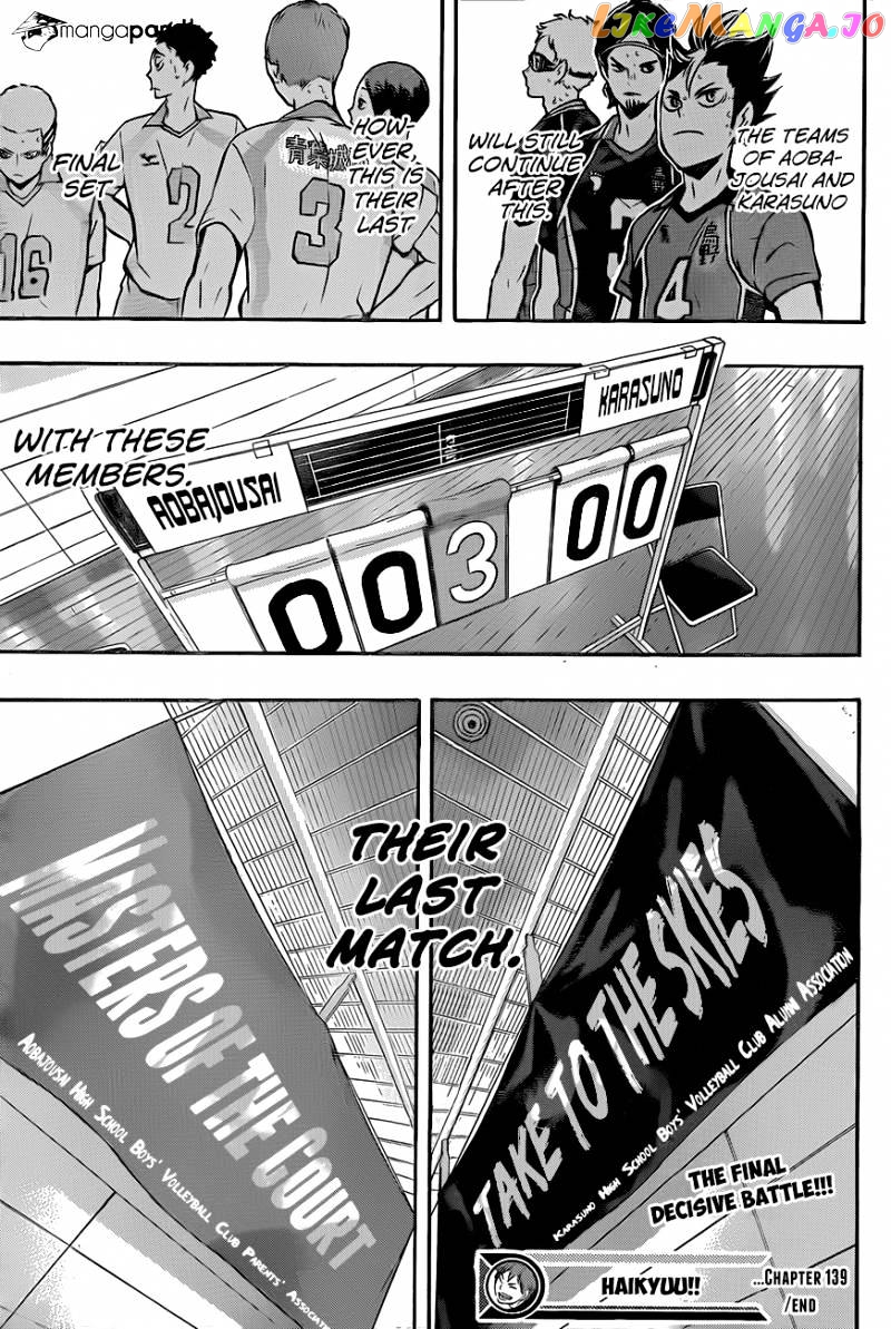 Haikyuu!!, Chapter 139 image 18